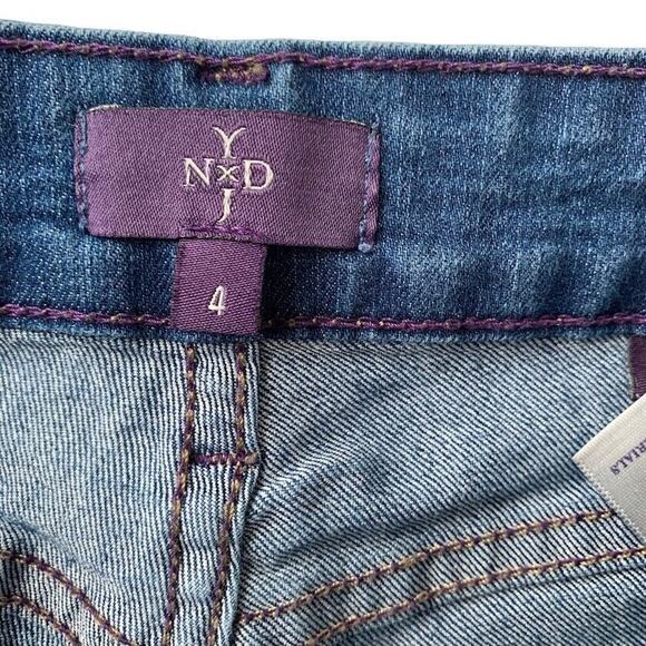 NYDJ Womens 4 Lift-Tuck Ankle Skinny Jeans Blue Mid-Rise Stretch 5-Pocket Denim - Picture 5 of 13